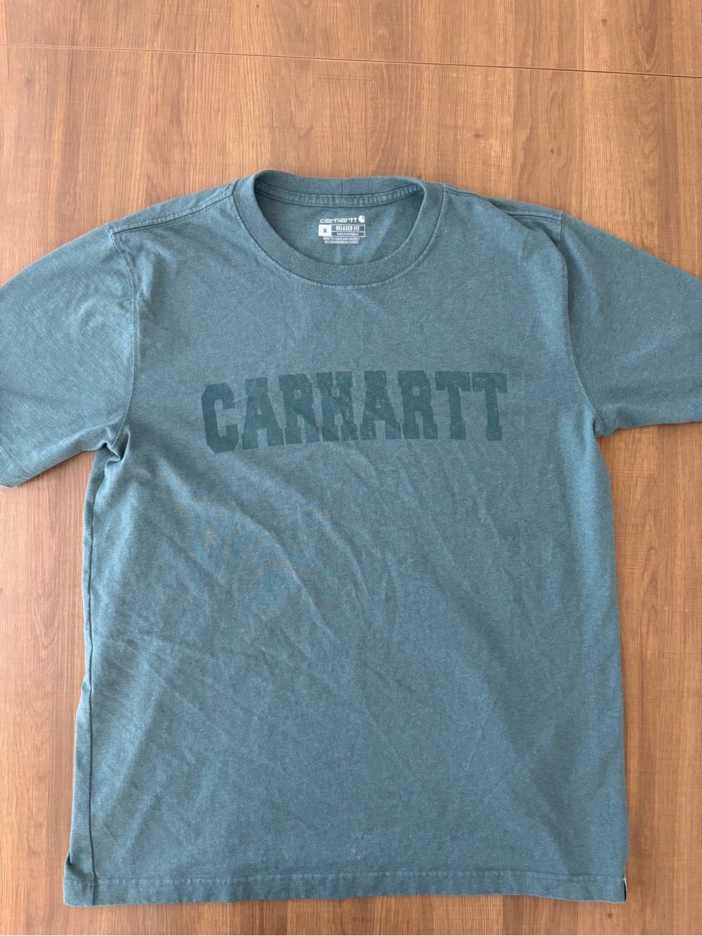 Carhartt Teal Short-Sleeve Logo Tee